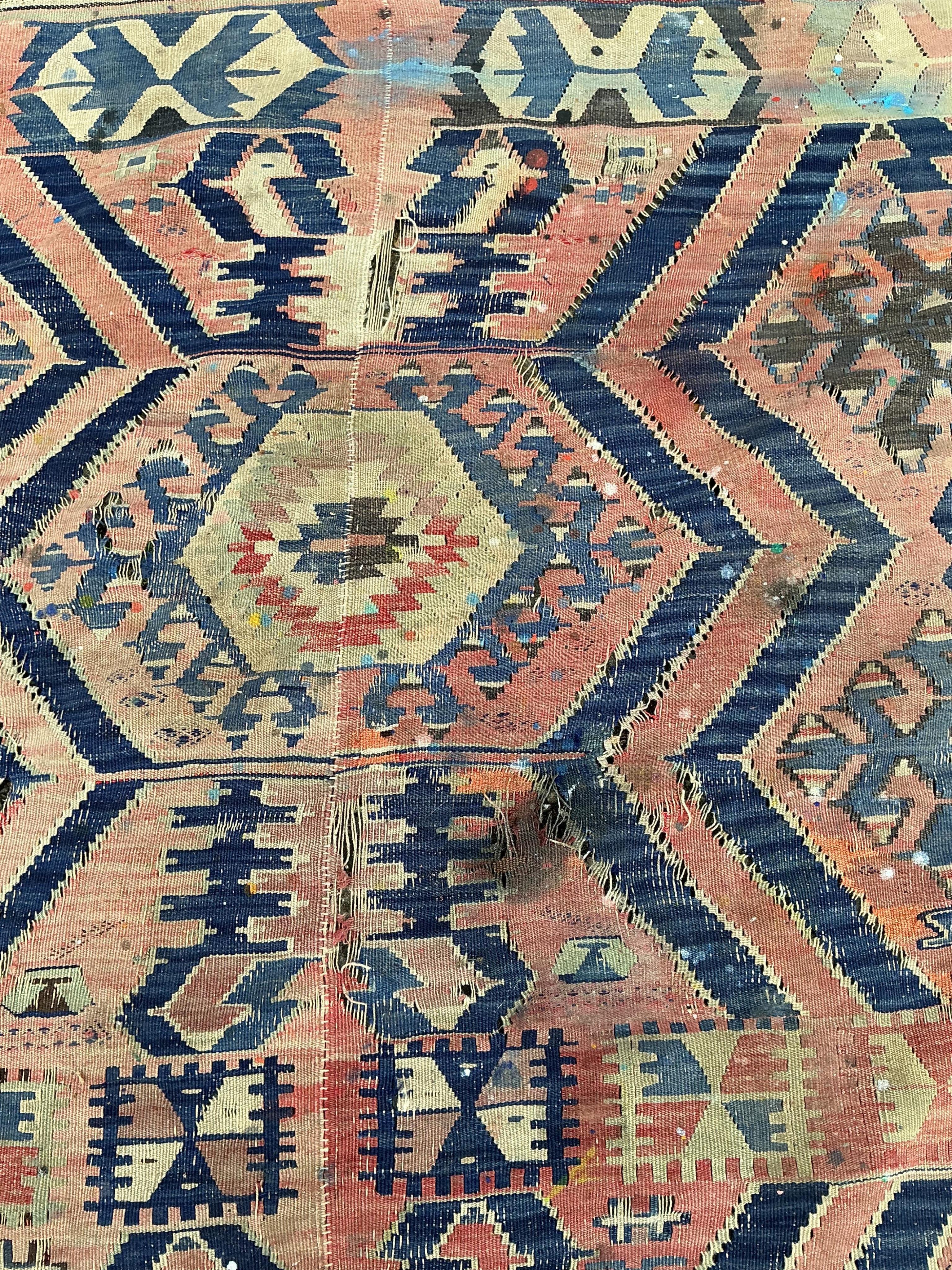 A Kilim polychrome flatweave carpet, 298 x 199cm